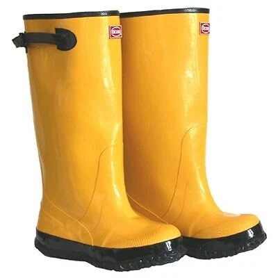 17 pulgadas Botas amarillas impermeables, talla 9 -2KP448109