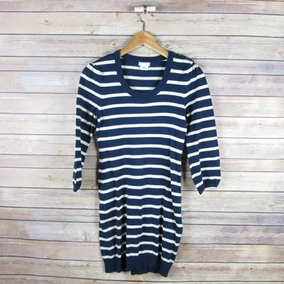 COOPERATIVE Urban Outfitters Women Button Shoulder Sweater Dress S Small Striped