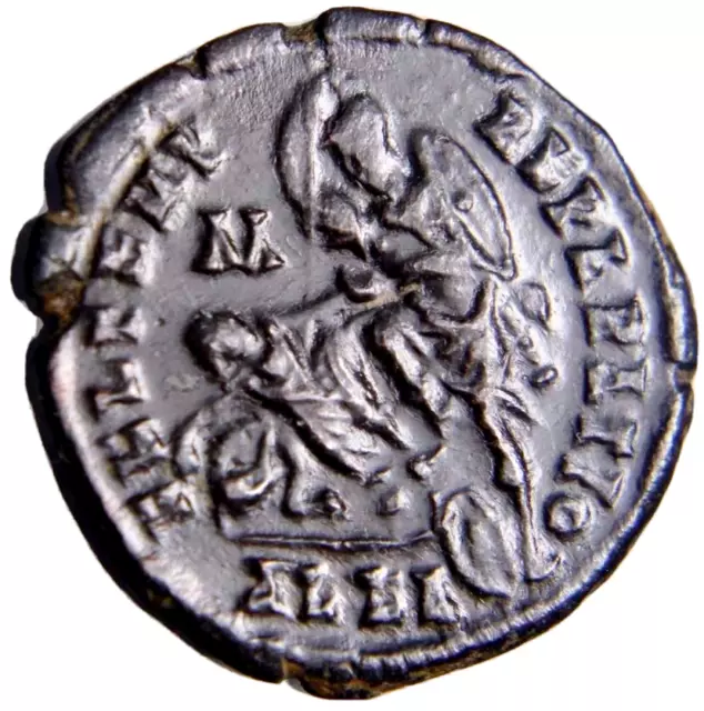 Constantius II (337-361) Spearing ALEA M Scarce NICE Ancient Roman Coin w/COA