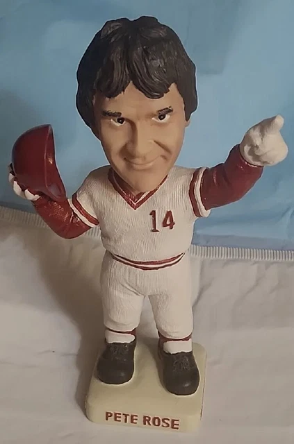 PETE ROSE Handcrafted Hand Painted Bobblehead by Bobble Dreams. FAST SHIPPING.