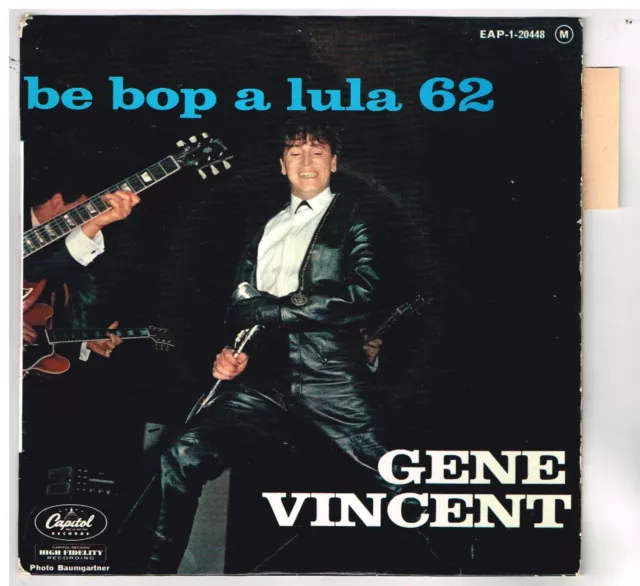 Gene VINCENT      Be bop a lula 62       avec languette      7"  45 tours EP