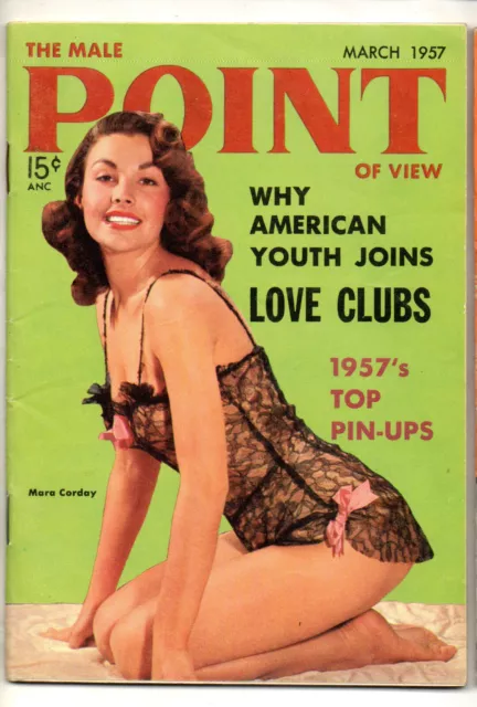 Male Point Of View Magazine March 1957  Marilyn Monroe Patti Wagin Greta Thyssen