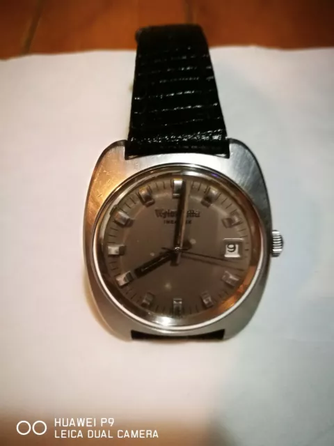 Orologio  a carica manuale Wiler Vetta acciaio anni 70 serie Incaflex