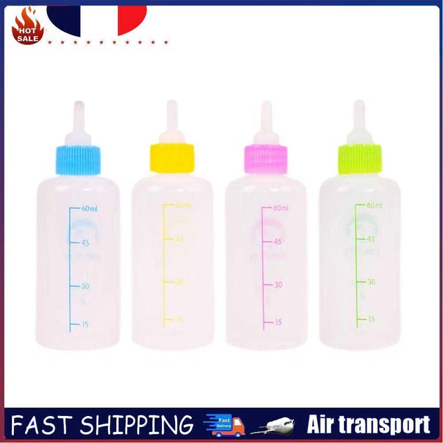 60mL Pet Milk Bottle Nipple Pacifier Dog Puppy Cat Drinking Water Feeder