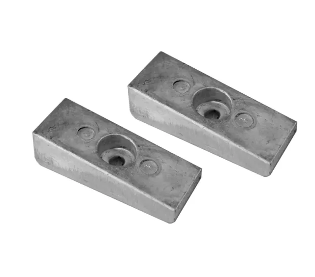 2 Tecnoseal Blockanoden Block Anode Aluminium ersetzt 826134Q Mercury 30 -300PS