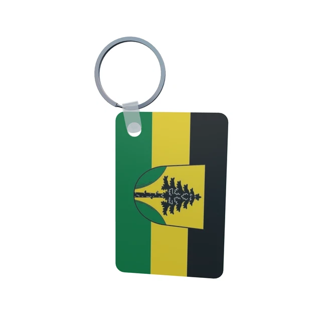 Schlüsselanhänger Malaysia – Bestickte Flagge, Ca. 3x9,5 Cm, Mit Schlüsselring