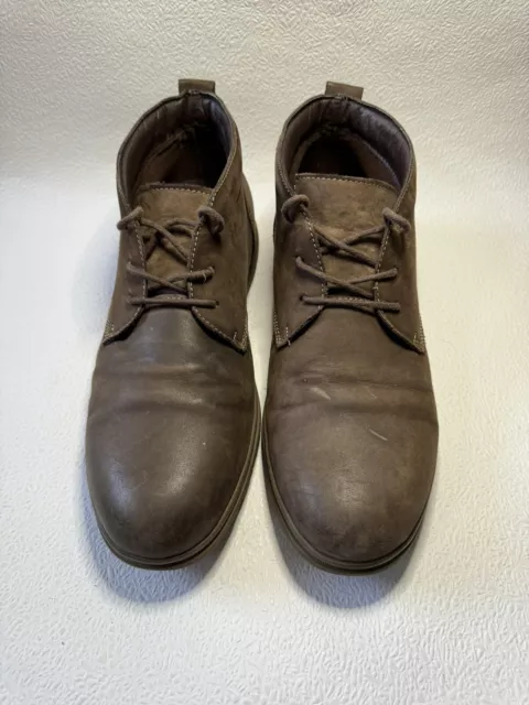 HUSH PUPPIES MEN’S Brown Leather Ankle Boots Size UK 10 £29.50 ...