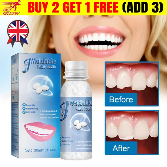 Temporary Tooth Repair Kit Resin Fix Broken False Teeth Fill Gaps Dental Denture