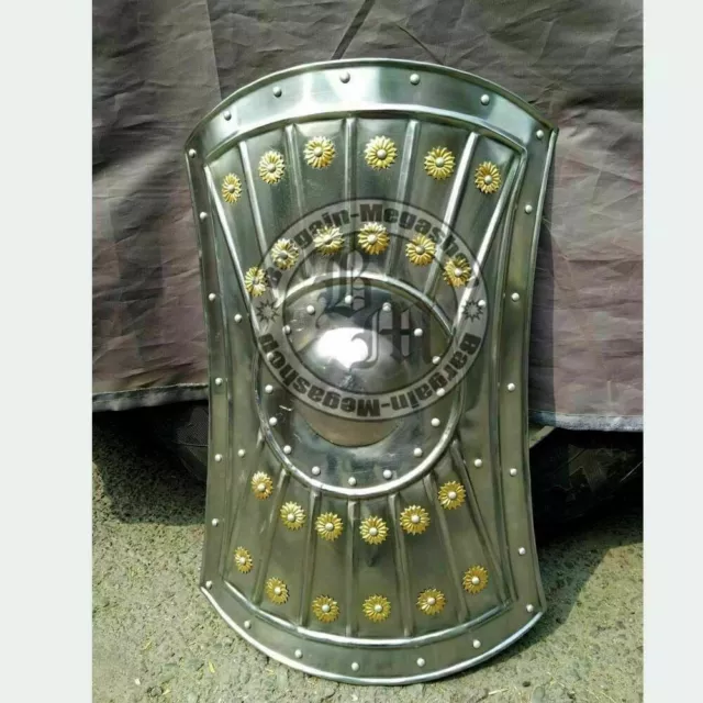 Knight Iron Steel Shield Hand Forged Medieval Gladiator Armor Shield Armor