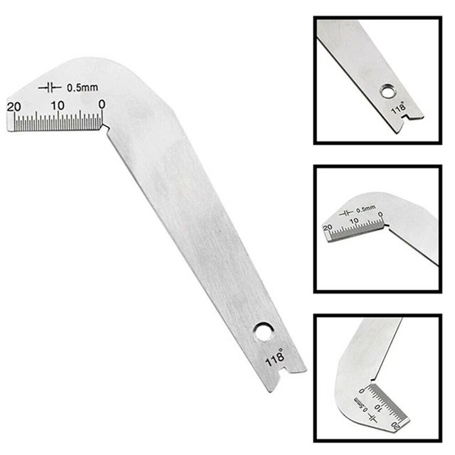 Outil 118 Degrés Angle Jauge Angle Inspection Jauge Affûtage Perceuse Embout