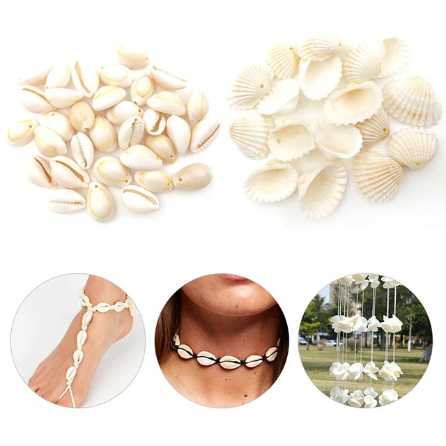 20 piezas Cáscaras naturales de mar Caracola Cuentas de marisco Colgante Artesanía Hágalo usted mismo Joyería MaAGTM