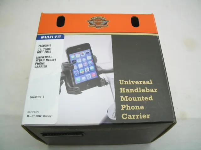 Universal Handlebar Mounted Cell Phone Carrier 76000549 Harley Models