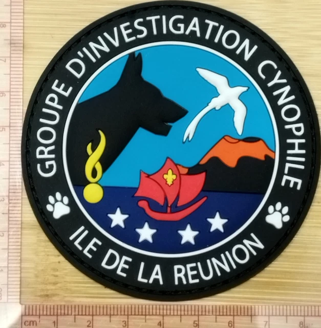 Patch Broderie Drapeau Île De La Réunion 5x8cm - Écusson Auto-Adhésif Ou à Coudre