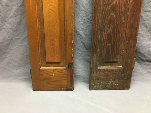 Antique Pair Chestnut Cupboard Doors 8x34 Cabinet Kitchen Vintage Old 430-21B 4