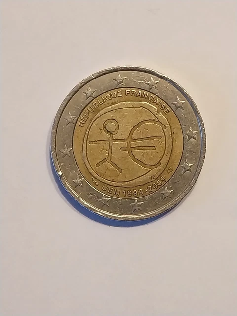 2 Euro Münze Strichmännchen Frankreich Wert 2 EURO MÜNZE Frankreich Strichmännchen UEM 1999-2009!!! wertvoll!!! EUR