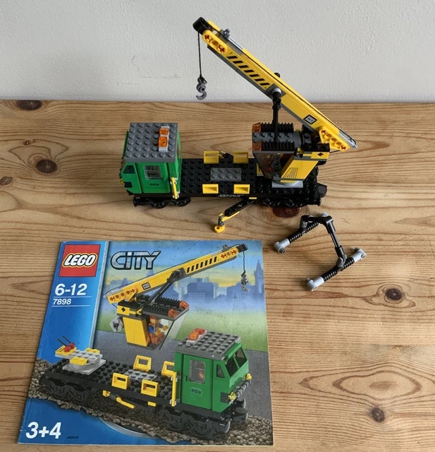 LEGO TRAIN RAILWAY 7898 Waggon Carriage Crane WAGON CAR £24.08 ...