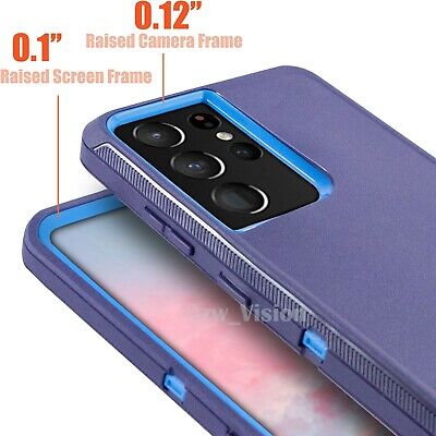 For Samsung Galaxy S22 22 21 21+ Ultra Shockproof Case Cover + Screen Protector 3