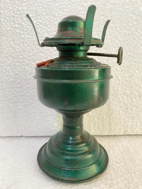 Vecchio Vintage Raro Verde Colore Kay Kkhapl Rustico Ferro Cherosene Olio Tavolo