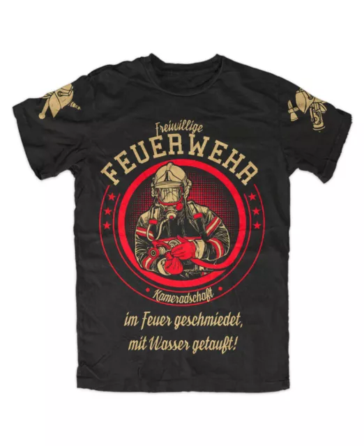 Feuerwehr 2 T-Shirt Freiwillige,FFW,Helden,Einsatz,Kult,Rettung,Rescue S-5XL