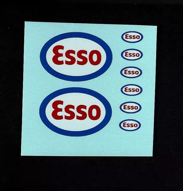 MATCHBOX TRANSFERS/DECALS - A1a ESSO PETROL PUMPS