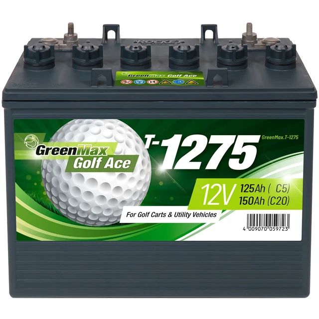GreenMax Golf Ace T-1275 12V 150Ah Golf Cart und Utility Vehicle Batterie
