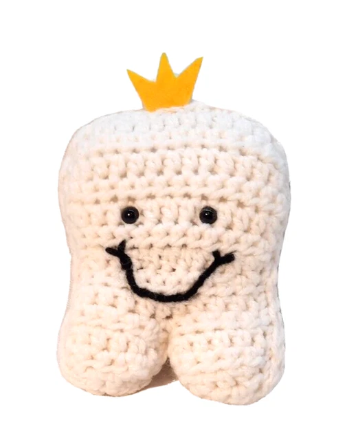 Tooth Fairy Tooth Holder -Crochet  Handmade - Pocket in back