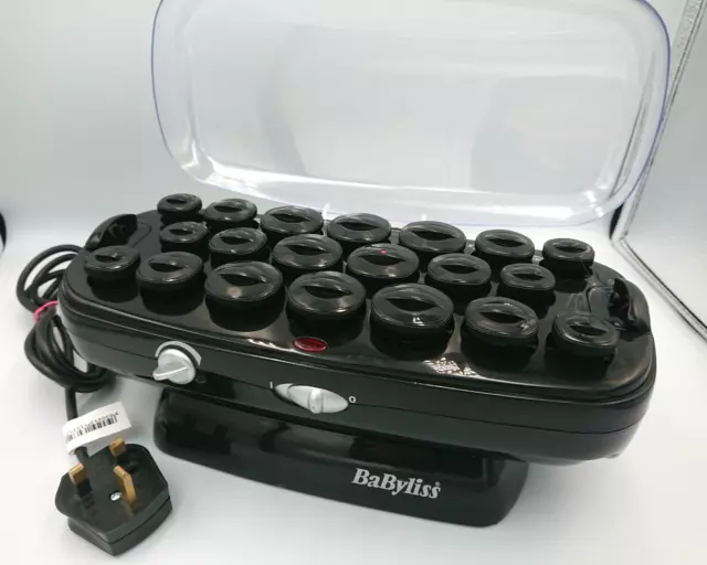 Babyliss R24b Heated Electric Hair Rollers Curlers NO CLIPS 3035BU Low Wattage