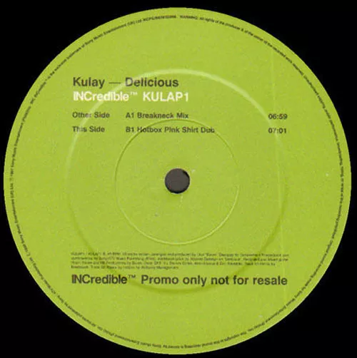 KULAY - Delicious - Incredible - UK -KULAP1 - 1998 - KULAP1