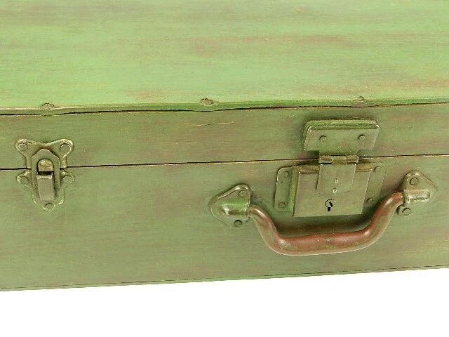 Antigua Maleta De Madera Año 1940 2