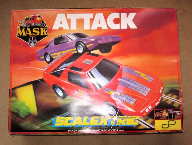 1988 SCALEXTRIC C.448 MASK ATTACK SET Thunderhawk +LEAP BRIDGE +BOX Complete Vtg 1988 SCALEXTRIC C.448 MASK ATTACK SET Thunderhawk +LEAP BRIDGE +BOX Complete Vtg