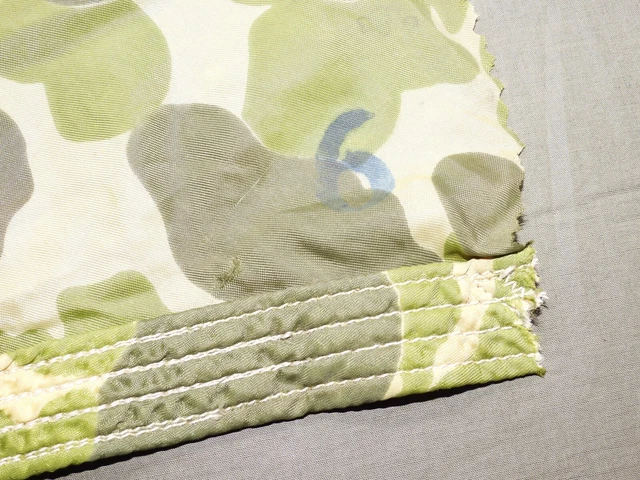 US Army WW2 D-DAY PARATROOPER AIRBORNE SPOT CAMO PARACHUTE SECTION Vtg Jump RARE