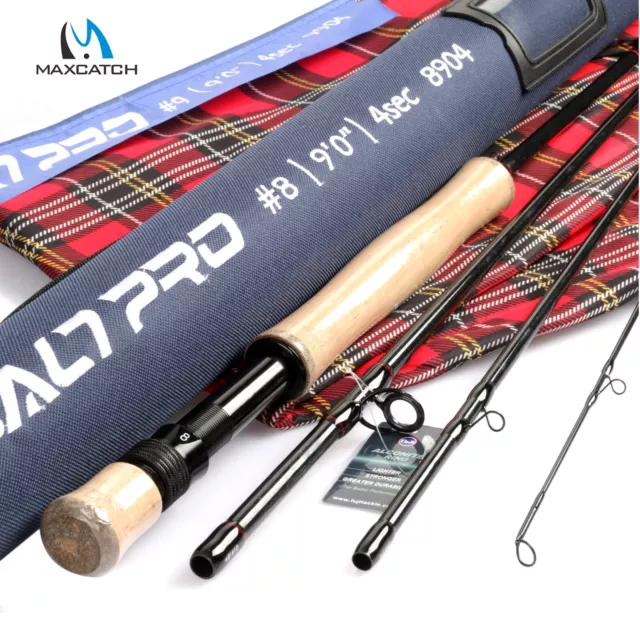 Maxcatch Alltime Travel Fly Fishing Rod 5/6/8wt 8-Piece 9ft IM10