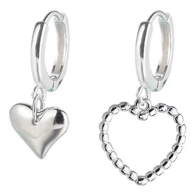 Orecchini in cristallo dolce cuore argento pneumatici magia gallerie orecchini clip orecchini JW