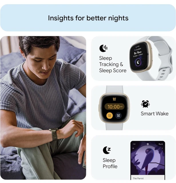 SMARTWATCH FITBIT SENSE 2 salute e fitness con GPS integrato, tracker attività EUR 233,02