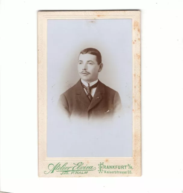 CDV Foto Herrenportrait - Frankfurt Main um 1900