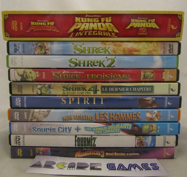 DREAMWORKS 4-MOVIE COLLECTION DVD, Shrek, Kung Fu Panda, Madagascar DREAMWORKS 4-MOVIE COLLECTION DVD, Shrek, Kung Fu Panda, Madagascar