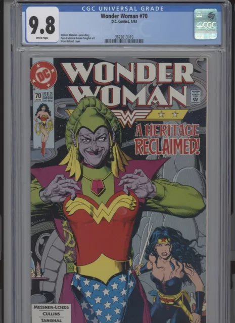Wonder Woman #70 Mt 9.8 Cgc White Pages Loebs Story Cullins Art Bolland Cover