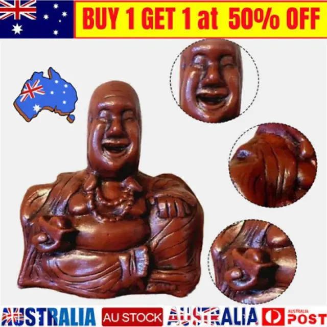 NEW The Buddha Flip ,Buddha Ornament,Middle Finger Laughing Buddha Statue AU