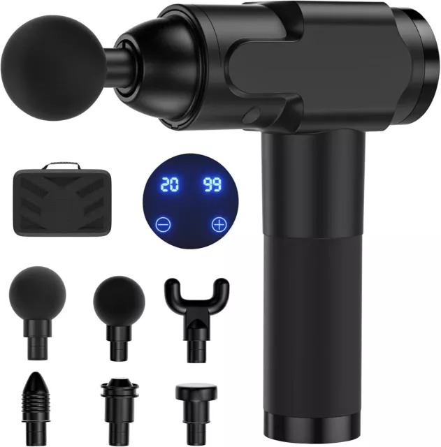 Massage Gun Deep Tissue Massager Vibrating Percussion Relax Body Muscle NEW
