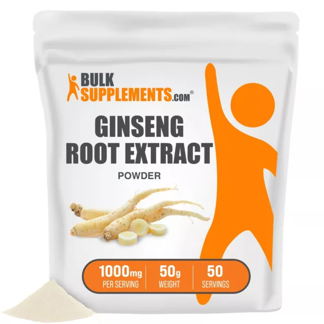 BulkSupplements Ginseng Root Extract - Promote Natural Energy & Endurance