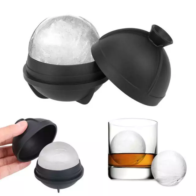 6cm Silicone Whiskey Ice Cube Ball Makers Mold Sphere Party Bar Trays Makers DIY