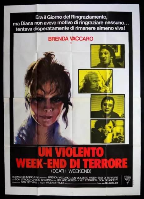 M187 Manifesto 4F Un Violento Week End Di Terrore Brenda Vaccaro Death Weekend