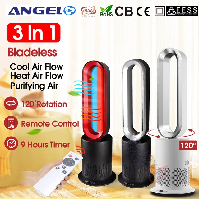 ANGELO COOL HOT Bladeless Fan Air purification Hepa Filter Core Home Office  Area $48.00 - PicClick AU