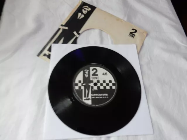 The Special Aka Gangsters 7" 2 Tone Tt 1 Tt2 Paper Label Translucent Red Exex