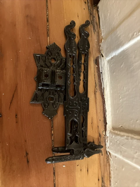 1950'S IRON ART CO. Bird Cage Hook Cast Iron PlantS,  Lamp Wall Hanger Eastlake.