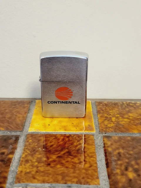 Continental Airlines Advertising Zippo Lighter (AS-IS Please Read)