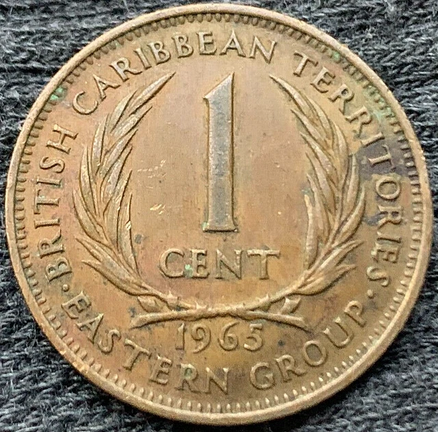 1965 British Caribbean 1 CENT COIN   Eastern Group     #X194