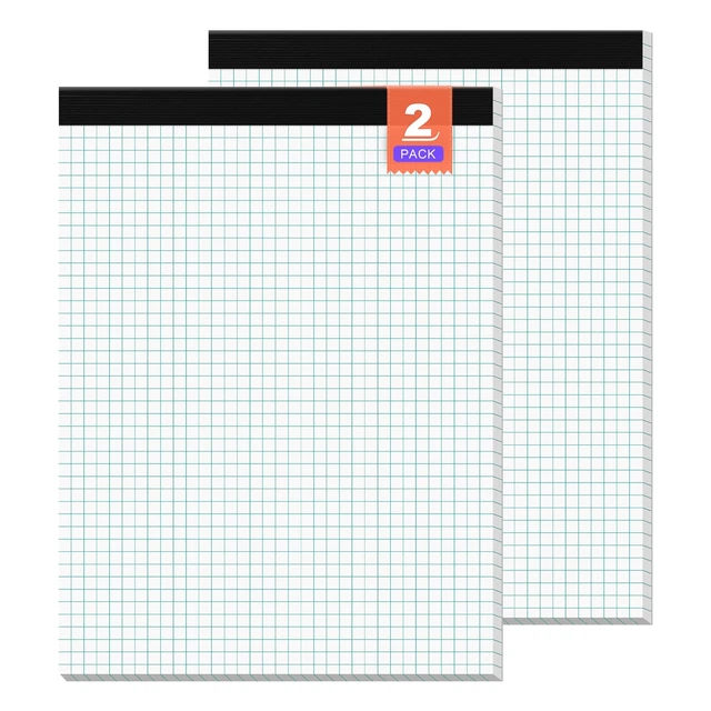 1/2 Inch Graph Paper 100 Sheet Half Lette Gaph Pape Efill Hole