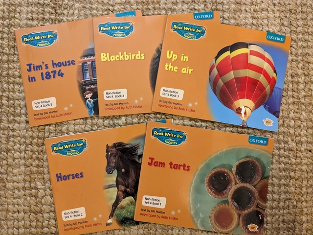 READ WRITE INC Phonics. Full Set x 5 Set 4 Orange Books. Non-Fiction. £ ...