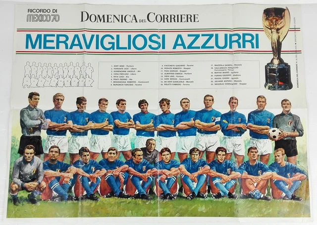 MESSICO 1970 NAZIONALE Italiana La Domenica Del Corriere Inserto